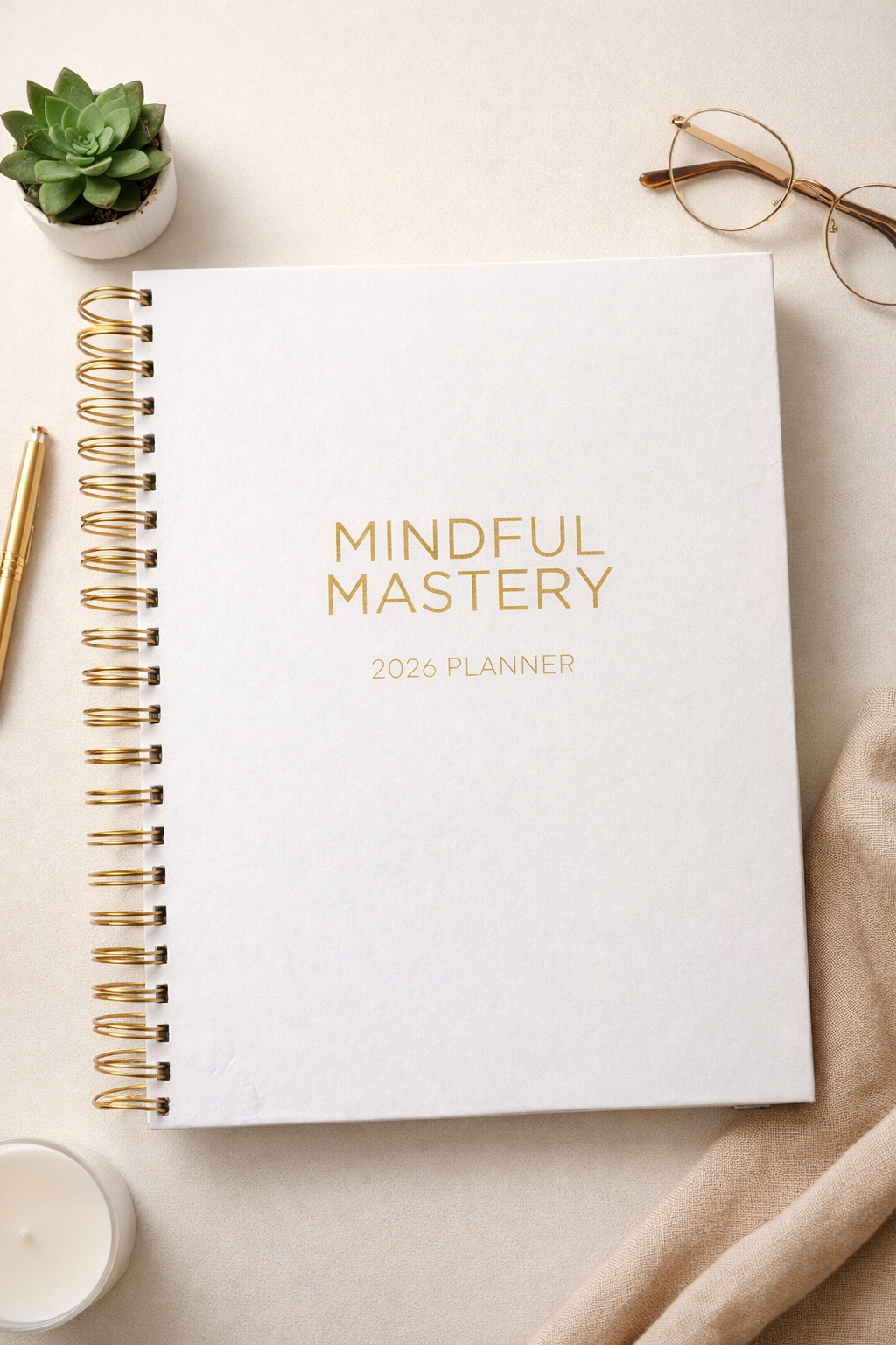 Mindful Mastery | Multifunctional Planner for Productivity &amp; Wellness